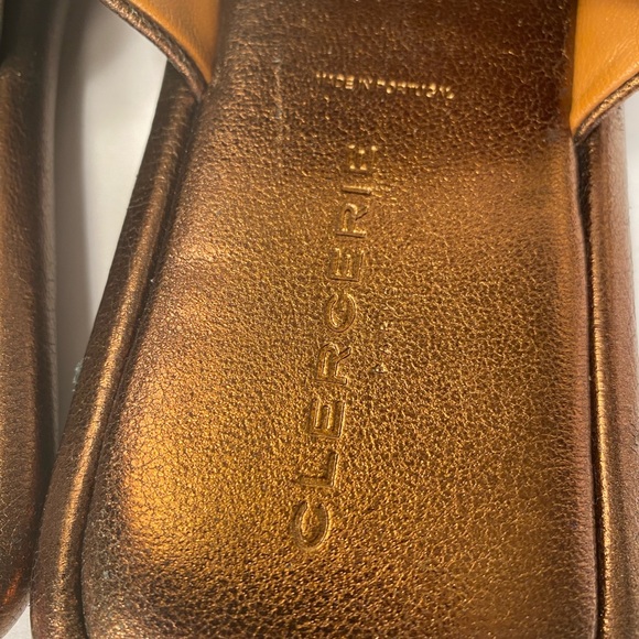 Robert clergerie ezya leather flat sandals metallic brown 36.5 - Picture 10 of 11